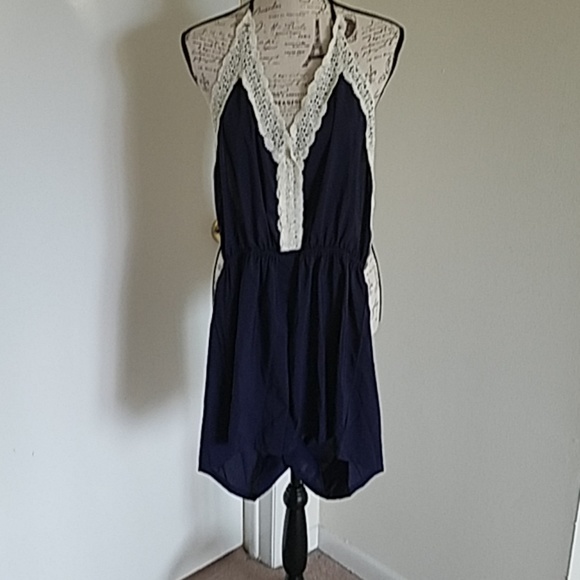 Pants - 💋 3 for $10 Navy Blue Romper
